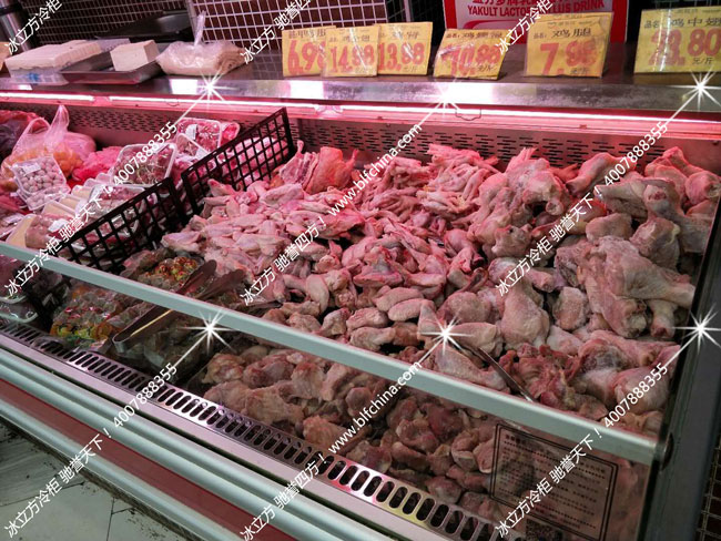 冰立方生鲜展示柜（卧式），卖肉好帮手