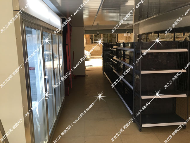 五和宏鑫便利店3门咖啡金铝合金冰柜