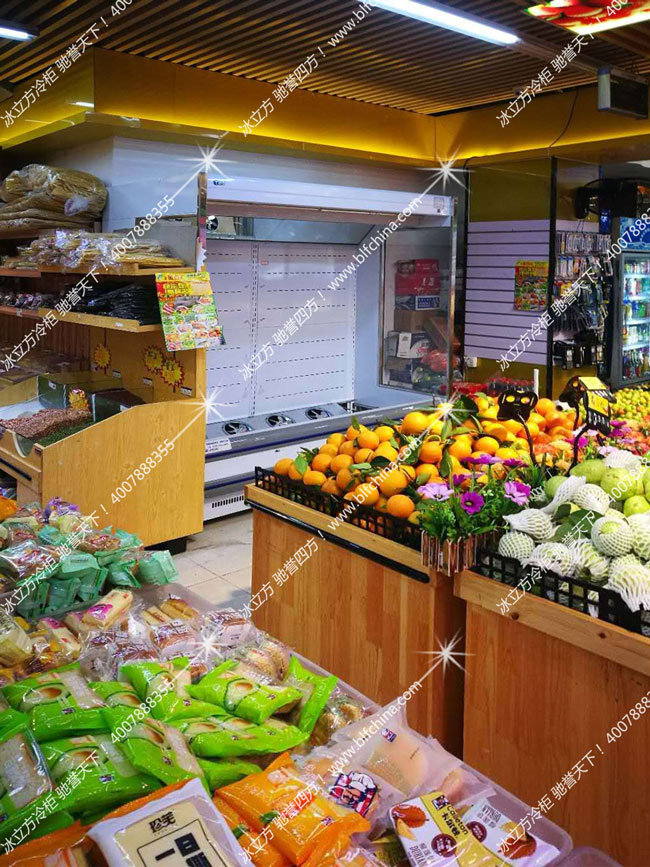 赶鸭子上架，水果店装修不用风幕柜行吗？